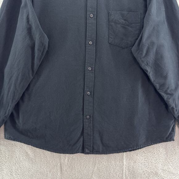 UNTUCKit Shirt Men XXL Black Flannel Button Up Long Sleeve Collared Pocket - Picture 4 of 12